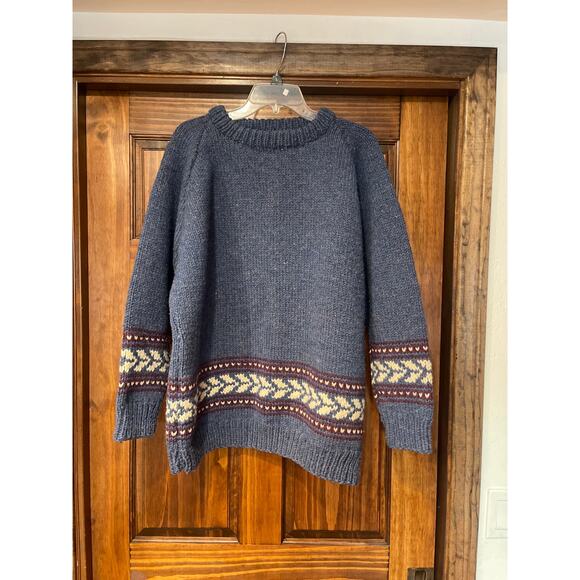 Vintage Winterhouses Newfoundland 100% Wool crewneck sweater XL - Picture 1 of 5